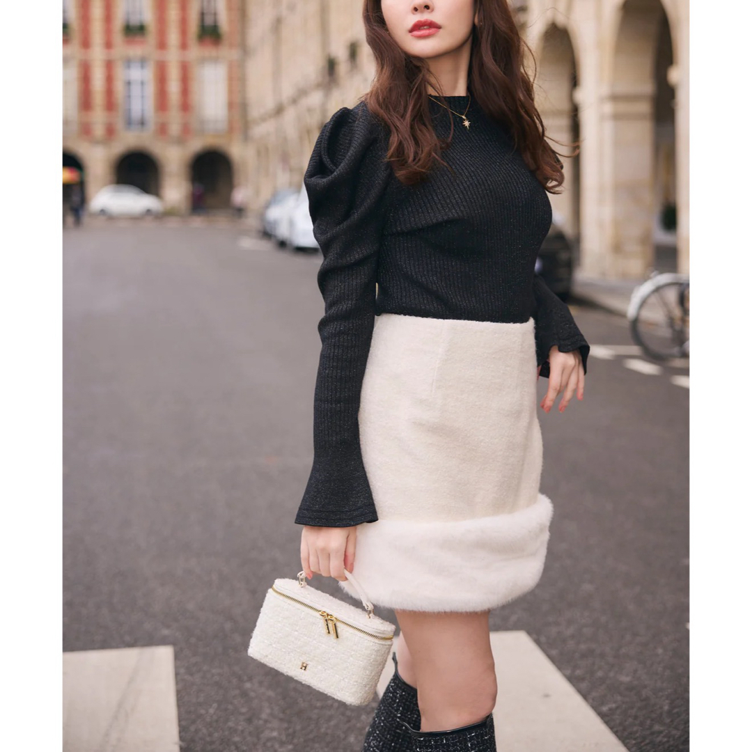 Her lip to(ハーリップトゥ)のherlipto Monceau Boucle Mini Skirt  レディースのスカート(ミニスカート)の商品写真