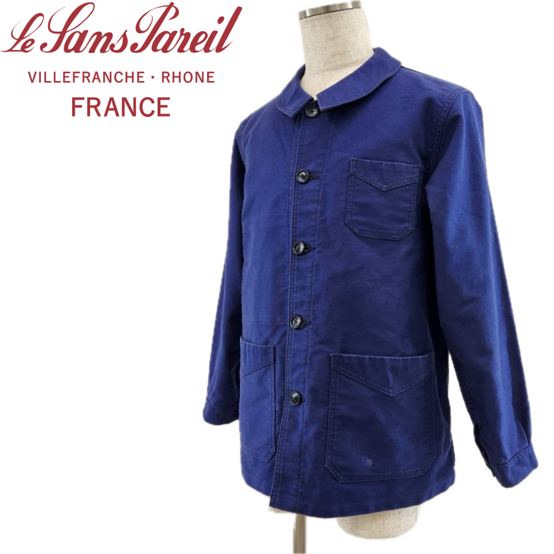 【Le Sans Pareil / ルサンパレイユ 】【COTTON MOLESKIN TRADITIONAL COVERALL homme コットンモールスキントラディショナルカバーオールオム ブルー 40 国内正規品】 メンズのジャケット/アウター(カバーオール)の商品写真