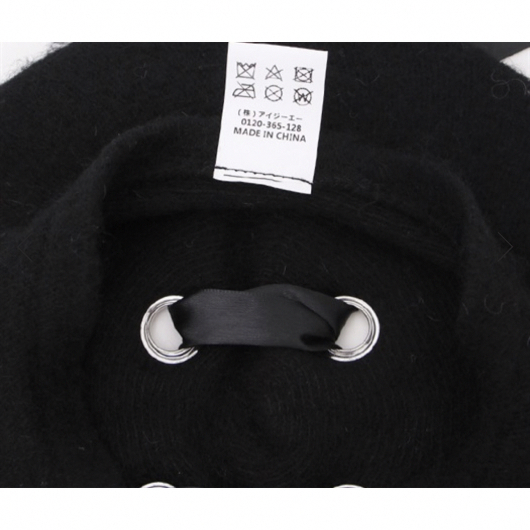 axes femme POETIQUE(アクシーズファムポエティック)のaxesfemmePOETIQUE ベレー帽　黒　未使用 レディースの帽子(ハンチング/ベレー帽)の商品写真