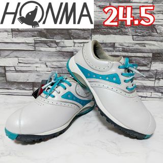 ホンマゴルフ(本間ゴルフ)の【HONMA GOLF】新品未使用 本間ゴルフ シューズ レディース 24.5(シューズ)