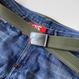 リーバイス(Levi's)のリーバイス ベルト ガチャベルト GIベルト カーキ ポケットバックル(ベルト)