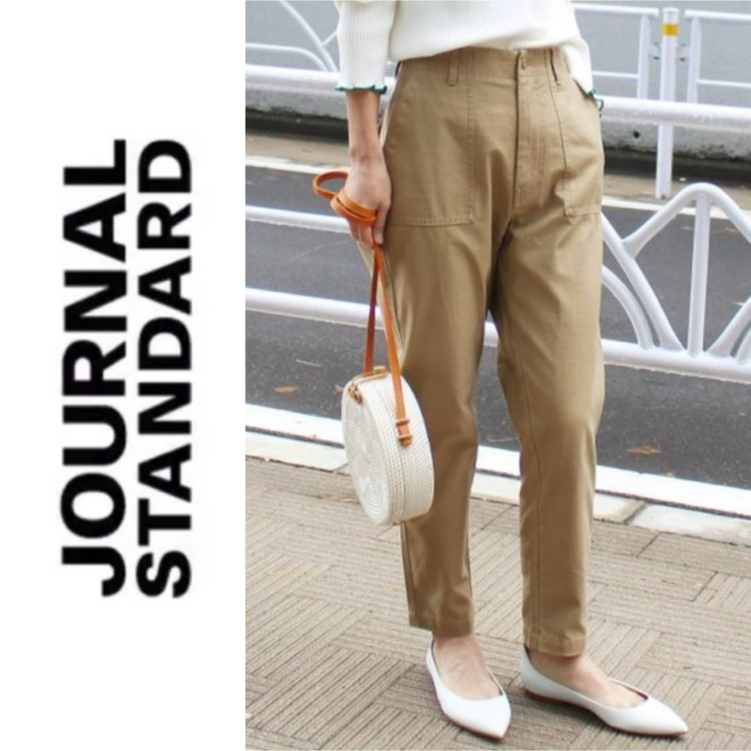 JOURNAL STANDARD(ジャーナルスタンダード)のJOURNAL STANDARDrelumeバックサテンベイカーテーパードパンツ レディースのパンツ(カジュアルパンツ)の商品写真