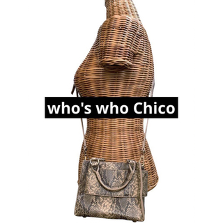 フーズフーチコ(who's who Chico)のフーズフーチコ　パイソン柄ハンドバッグ、ショルダーバッグ2way(ショルダーバッグ)
