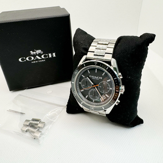 コーチ(COACH)のコーチ　腕時計　クロノグラフ　ステンレス　コマ　箱付 (腕時計(アナログ))