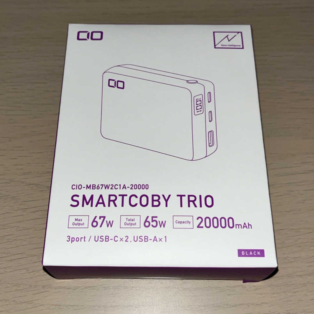 CIO(シーアイオー)のSMARTCOBY TRIO 20000mAh スマホ/家電/カメラのスマートフォン/携帯電話(バッテリー/充電器)の商品写真