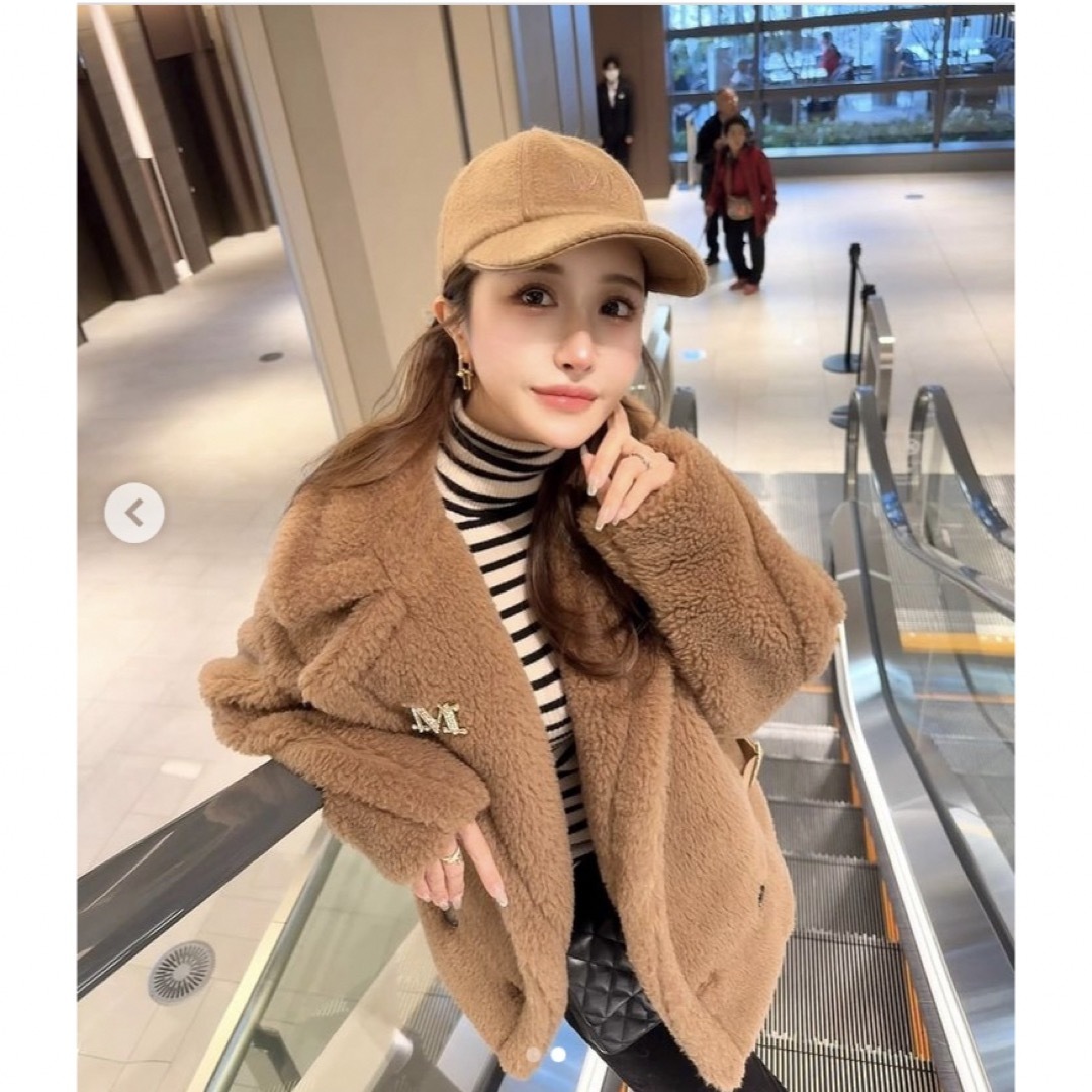 Max Mara♡即完売テディショートコート♡鈴木亜美ちゃん着1番人気キャメルテディコート