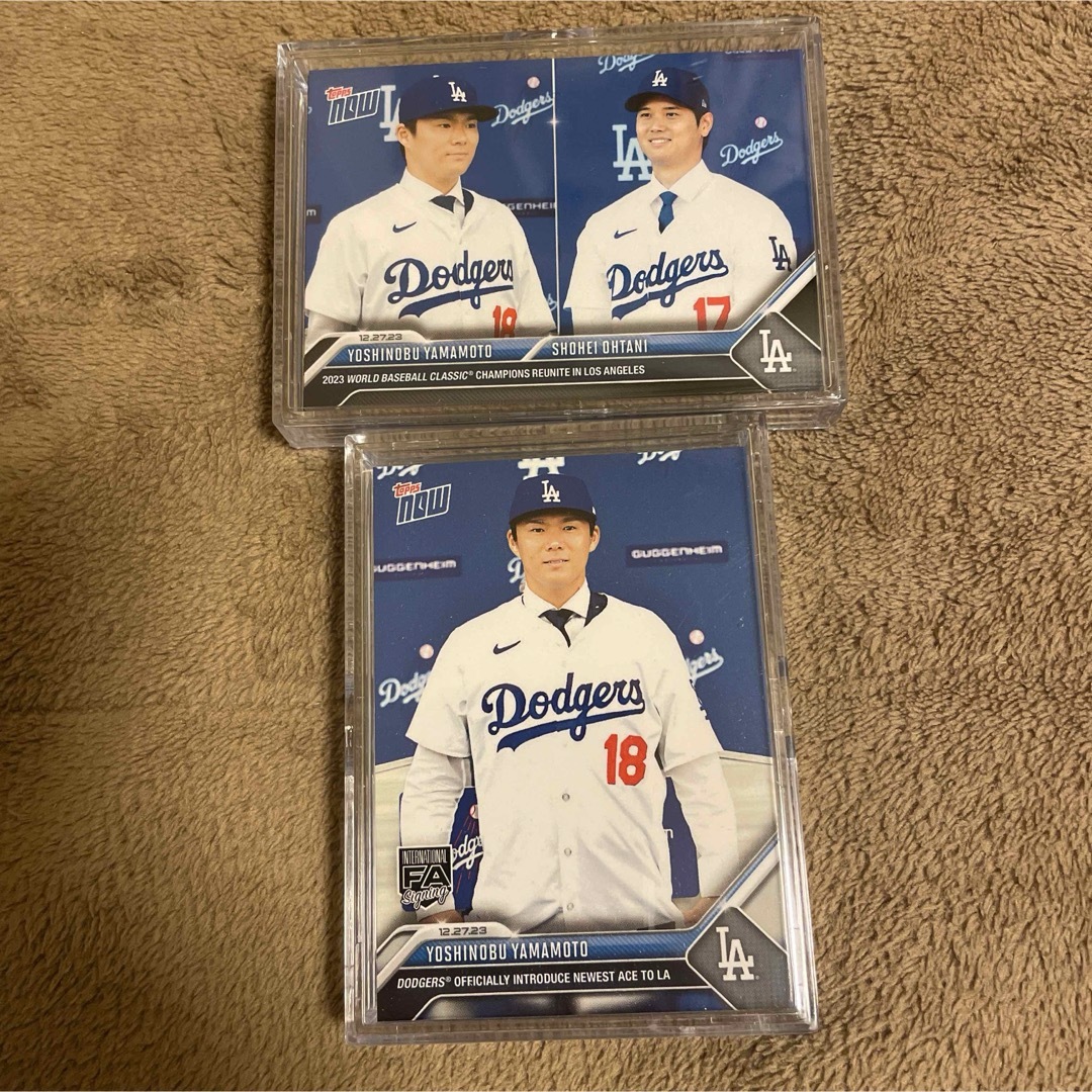 topps MLB ぬわ Tokyo series 山本由伸 2枚セット topps MLB ぬわ Tokyo series 山本由伸 2枚セット