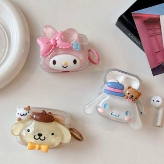 サンリオ(サンリオ)のシナモロール マイメロディ ポムポムプリン AirPods Proケース(ヘッドフォン/イヤフォン)