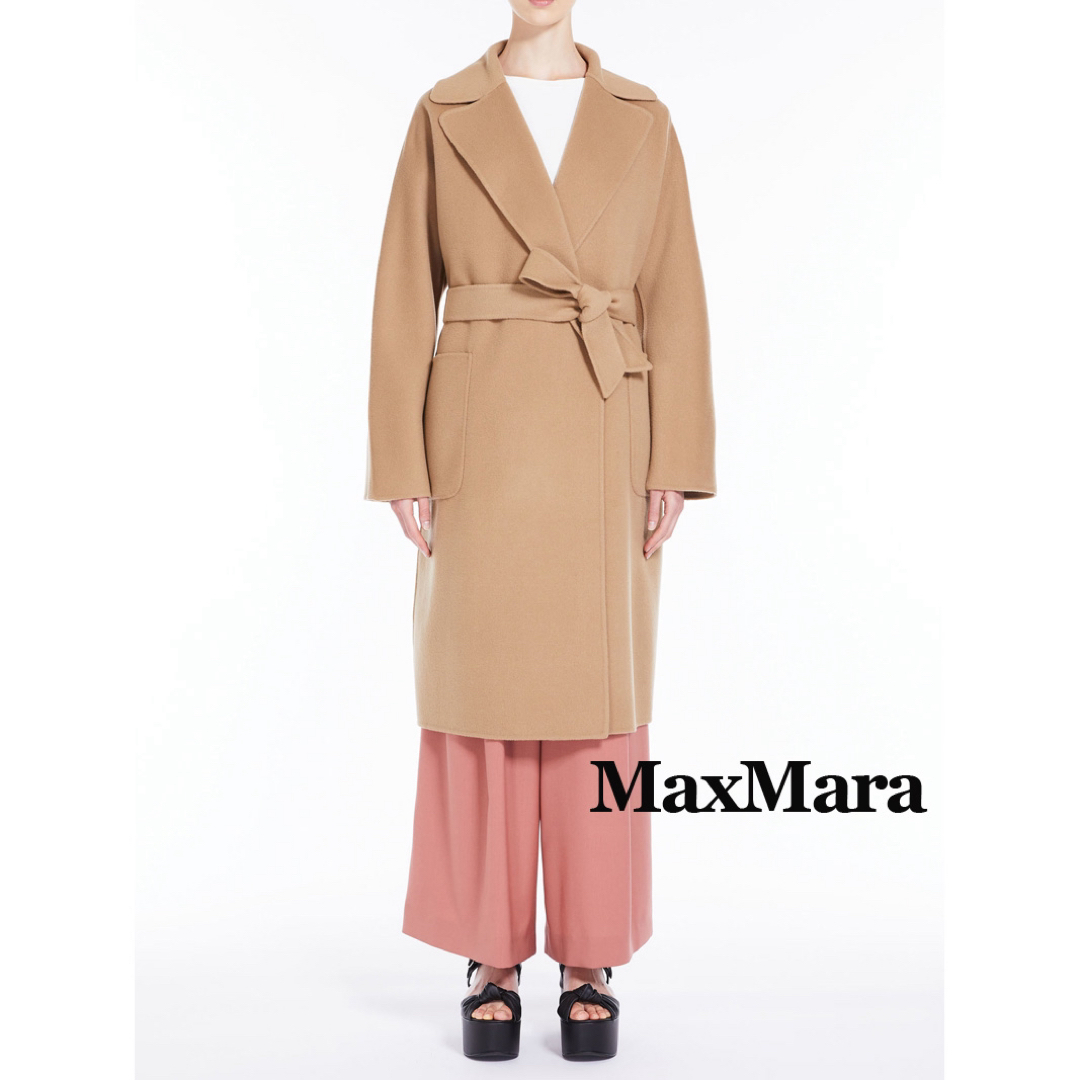 Weekend Max Mara(ウィークエンドマックスマーラ)のマックスマーラ ダブルフェイス ガウンコート キャメル レディースのジャケット/アウター(ガウンコート)の商品写真