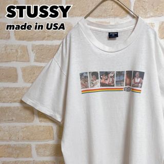 M着丈ステューシー ロング ニットカーディガン M ベージュ系 STUSSY メンズ   【221028】