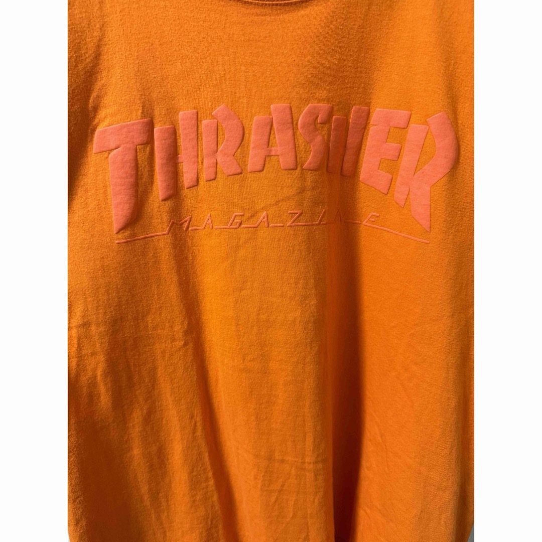 THRASHER(スラッシャー)のTHRASHER スラッシャー ロゴプリント Tシャツ 半袖 オレンジ L メンズのトップス(Tシャツ/カットソー(半袖/袖なし))の商品写真