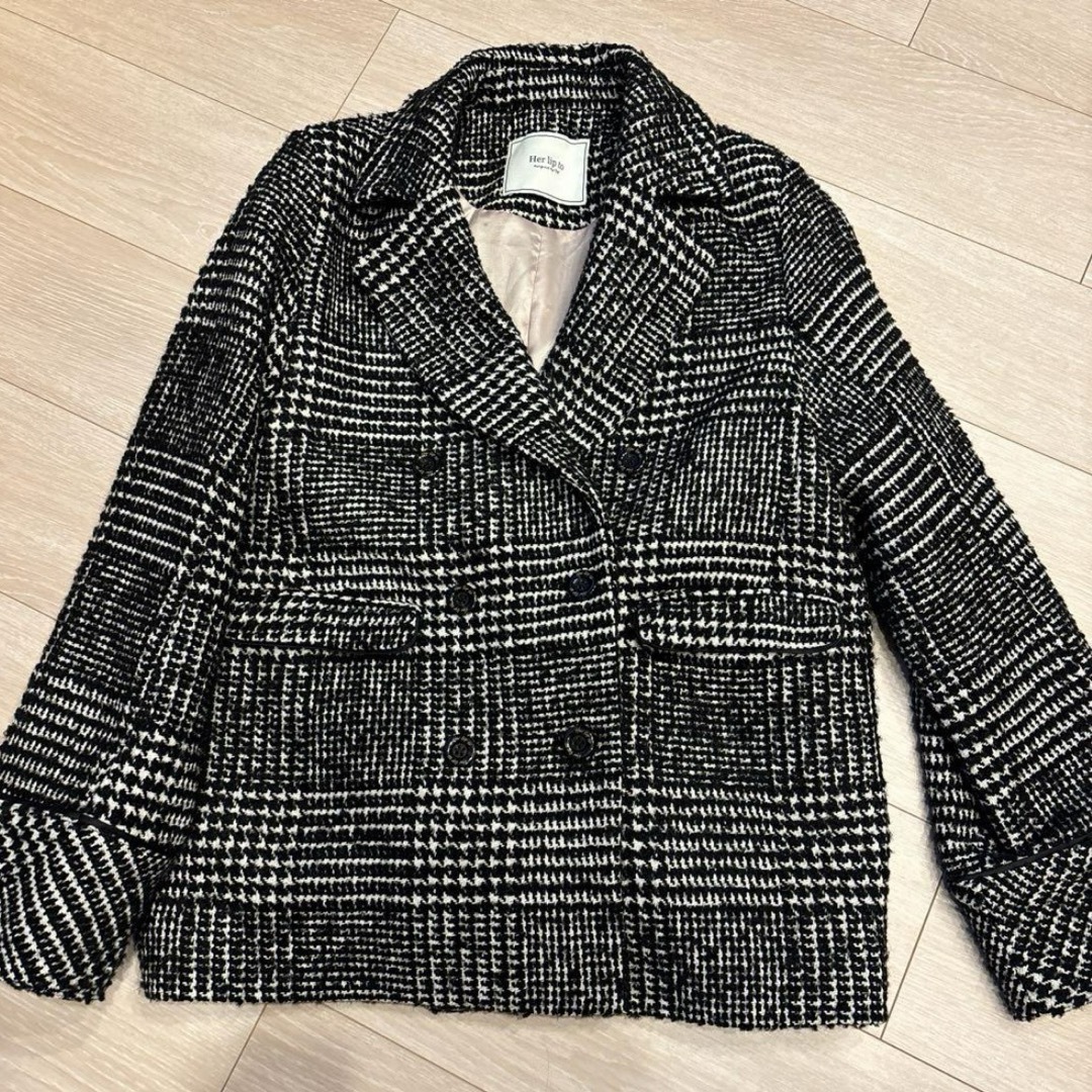 Herlipto Hemingway Check Tweed Jacket