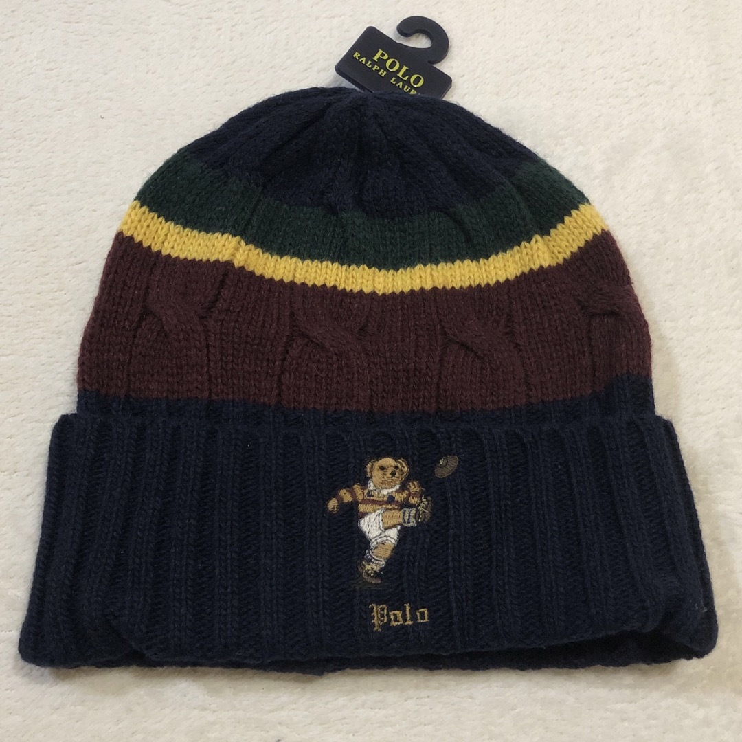 POLO RALPH LAUREN(ポロラルフローレン)の【新品】ポロラルフローレン　ニット帽 メンズの帽子(ニット帽/ビーニー)の商品写真