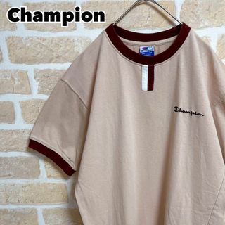 CHAMPION チャンピオン 80S VINTAGE MICHIGAN ヴィンテージ トリコタグ ミシガン 染み込みプリント 半袖Tシャツ グレー
