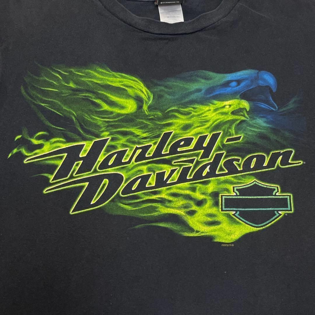 Harley Davidson(ハーレーダビッドソン)のHARLEY DAVIDSON Tシャツ 半袖 ブラック 両面プリント メンズのトップス(Tシャツ/カットソー(半袖/袖なし))の商品写真