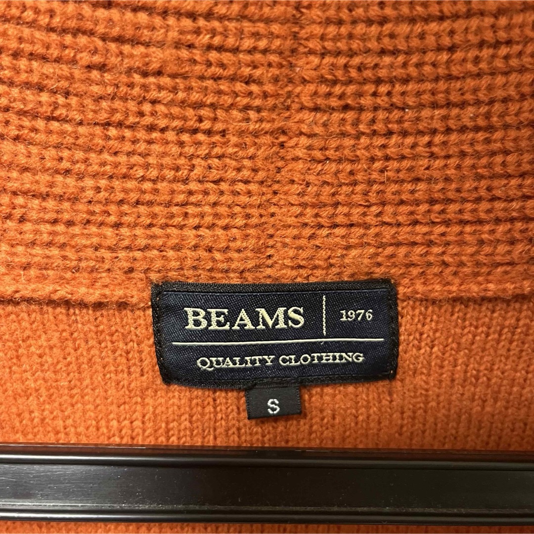 BEAMS(ビームス)の【BEAMS】 ビームス ウール ニットカーディガン S オレンジ メンズのトップス(カーディガン)の商品写真