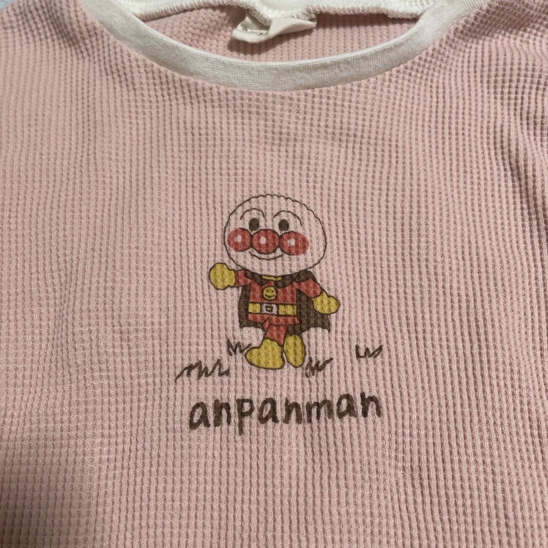 BANDAI(バンダイ)のアンパンマン　ワッフルTシャツ キッズ/ベビー/マタニティのキッズ服女の子用(90cm~)(Tシャツ/カットソー)の商品写真