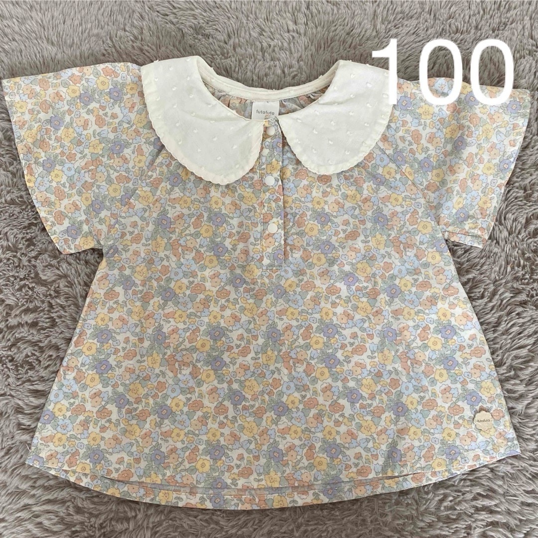 futafuta(フタフタ)のフタフタ　トップス　100 花柄 キッズ/ベビー/マタニティのキッズ服女の子用(90cm~)(Tシャツ/カットソー)の商品写真