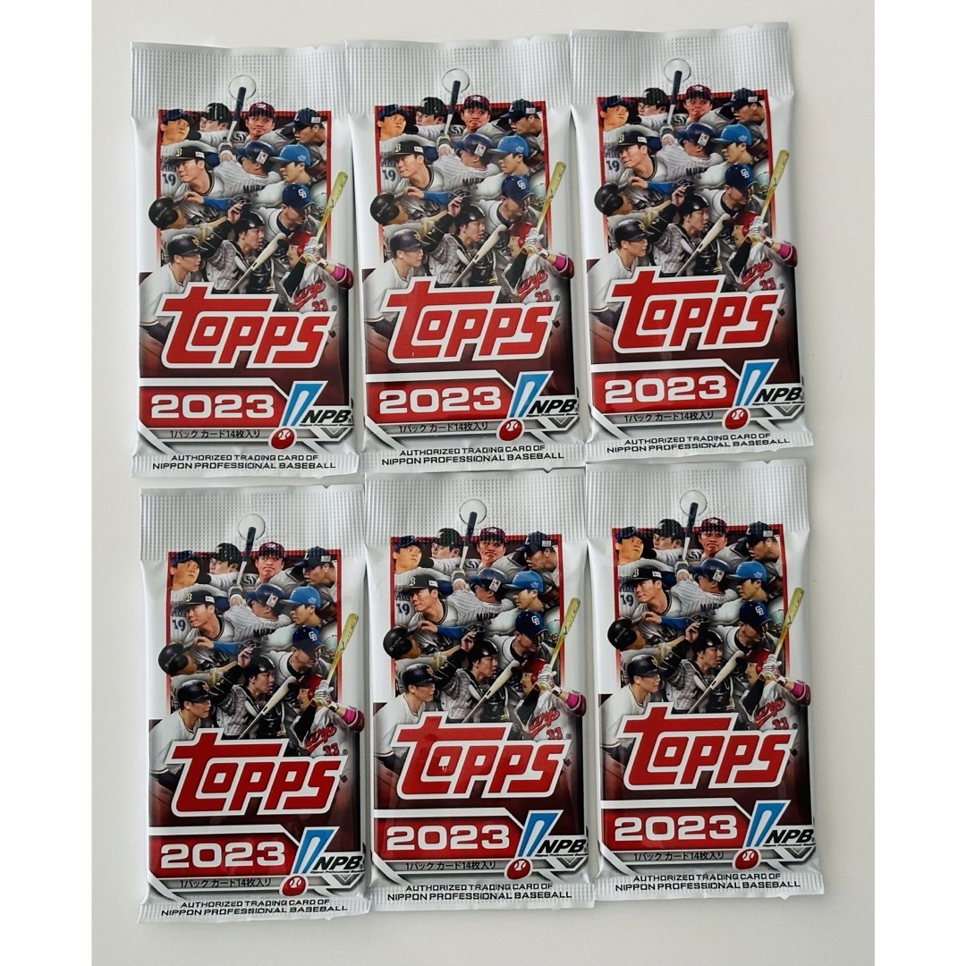 2023 Topps NPB Card 6パック トレカ 野球 カード エンタメ/ホビーのトレーディングカード(Box/デッキ/パック)の商品写真