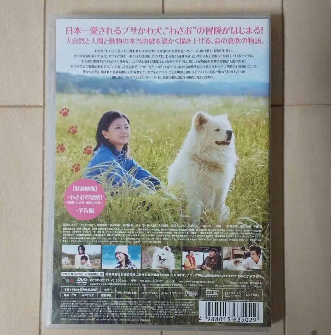 わさおDVD わさお映画 秋田犬 わさお エンタメ/ホビーのDVD/ブルーレイ(日本映画)の商品写真