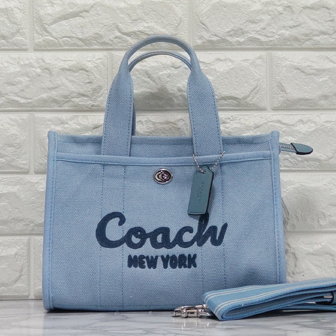 COACH コーチ カーゴトート26 ショルダー ブルー 新作 未使用 | フリマアプリ ラクマ