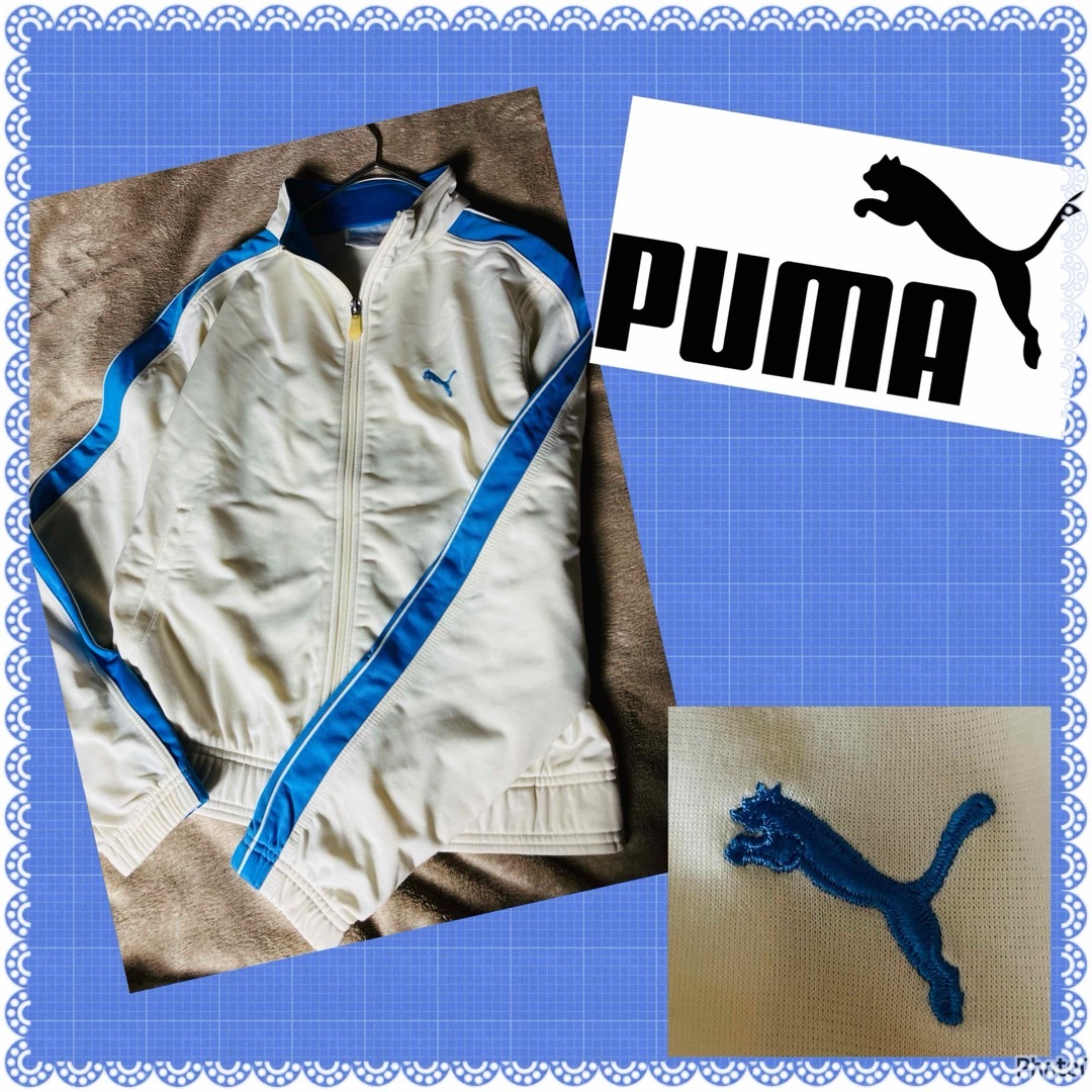 PUMA(プーマ)のプーマ★PUMA★ロゴ刺繍★バイカラーライン★ジャージ★ダブルジッパー レディースのトップス(その他)の商品写真