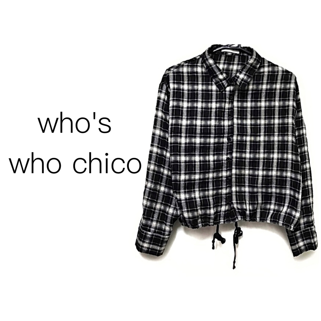 who's who Chico(フーズフーチコ)のwho's who chico【美品】タータンチェック柄 プルオーバー ブラウス レディースのトップス(パーカー)の商品写真