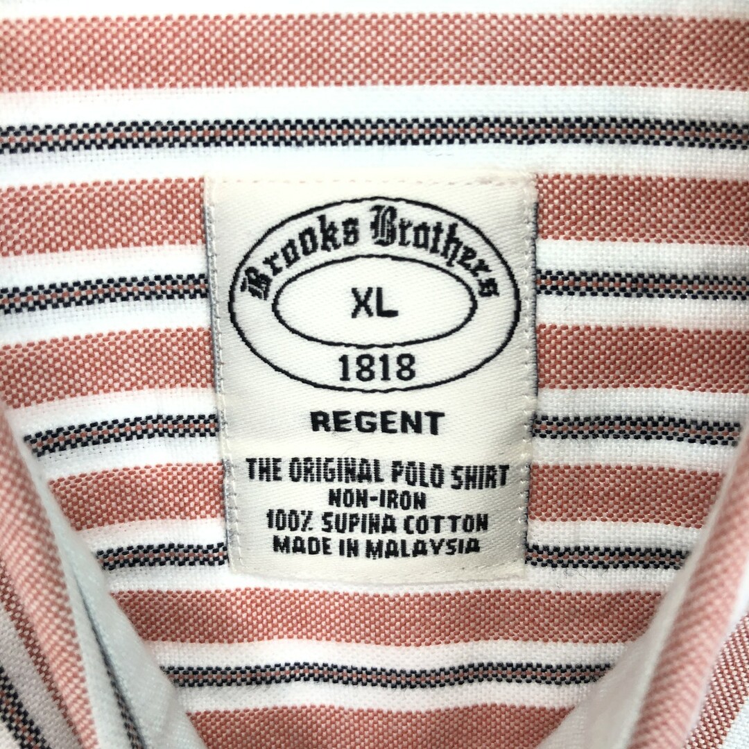 Brooks Brothers(ブルックスブラザース)の古着 ブルックスブラザーズ Brooks Brothers 1818 長袖 ボタンダウンストライプシャツ メンズL /eaa386063 メンズのトップス(シャツ)の商品写真