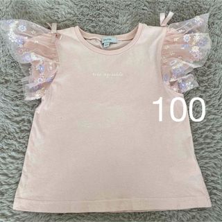 エニィファム(anyFAM)のanyfam トップス　半袖　花柄　100(Tシャツ/カットソー)