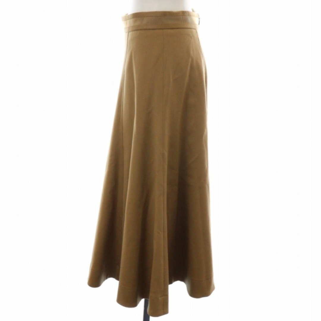 ANAYI(アナイ)のアナイ 20SS フレアスカート ロング ライン ウール 38 M 茶 レディースのスカート(ロングスカート)の商品写真