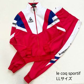 【希少】ルコックスポルティフ ジャージセットアップ オレンジ×ネイビー