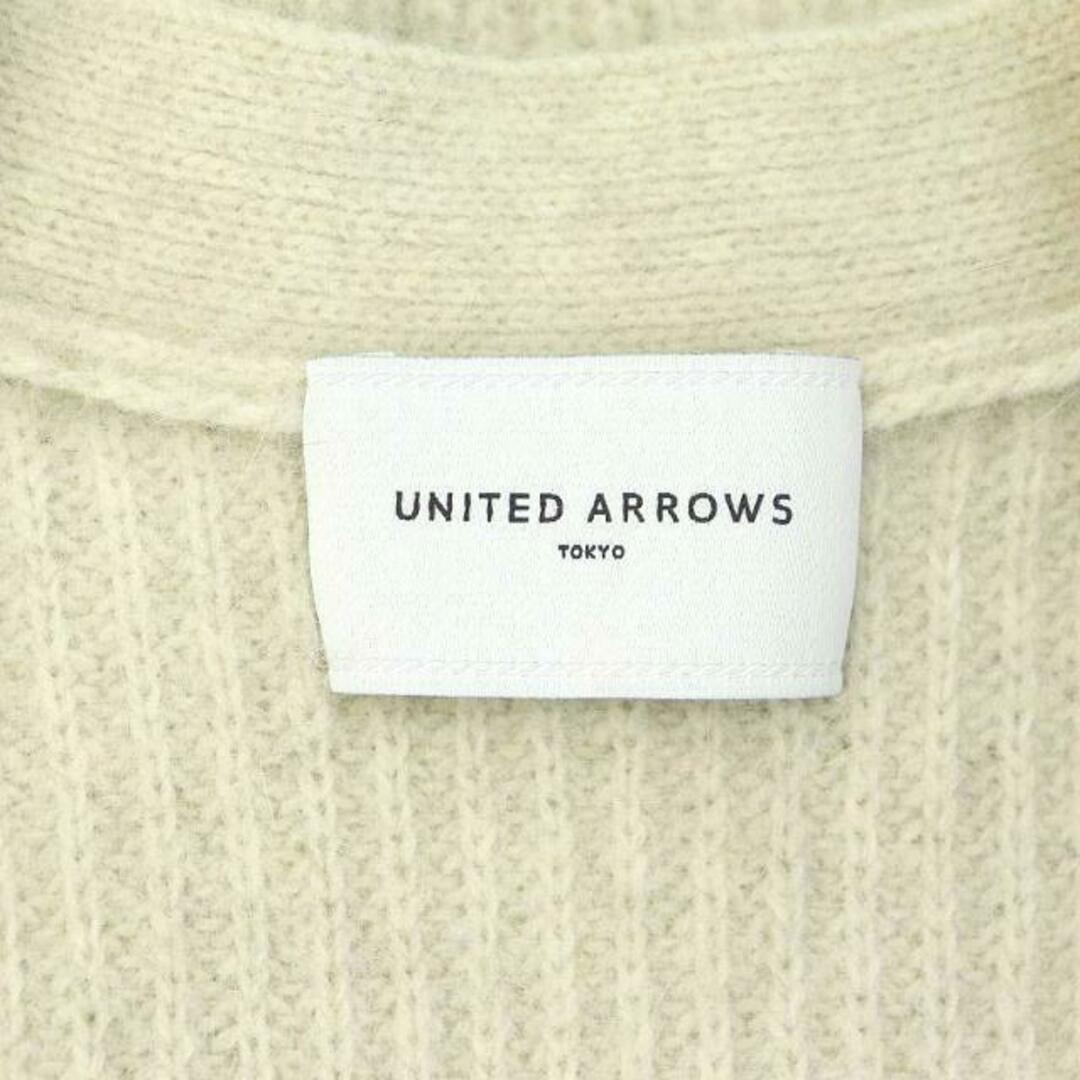 UNITED ARROWS(ユナイテッドアローズ)のユナイテッドアローズ パフスリーブニットカーディガン 長袖 Vネック ベージュ レディースのトップス(カーディガン)の商品写真