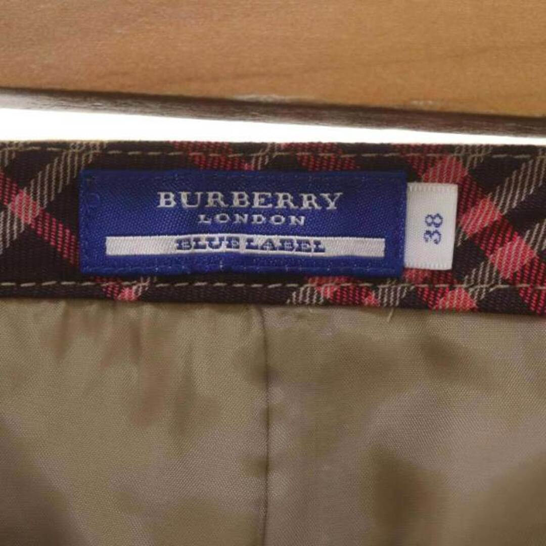 BURBERRY BLUE LABEL(バーバリーブルーレーベル)のBURBERRY BLUE LABEL タイトスカート チェック ひざ丈 レディースのスカート(ひざ丈スカート)の商品写真