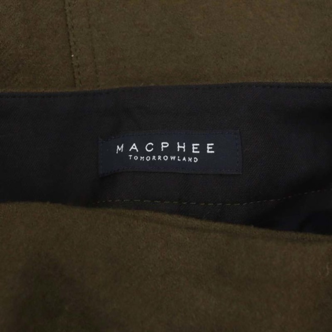 MACPHEE(マカフィー)のマカフィー トゥモローランド ウールジャージー ラップタイトスカート 32 茶 レディースのスカート(ひざ丈スカート)の商品写真