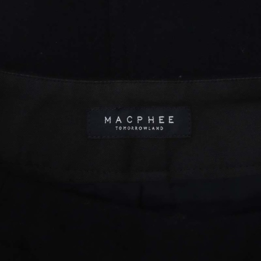 MACPHEE(マカフィー)のマカフィー トゥモローランド ウールジャージー ラップタイトスカート ひざ丈 黒 レディースのスカート(ひざ丈スカート)の商品写真