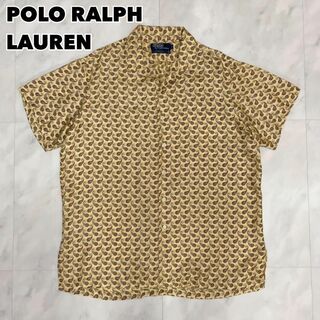 ポロラルフローレン(POLO RALPH LAUREN)の90s Polo Ralph Lauren オープンカラーシャツ シルク L(シャツ)