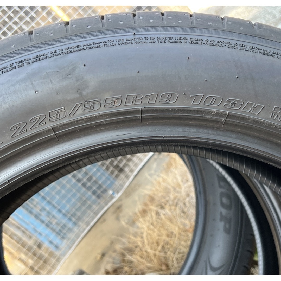 DUNLOP SP SPORT MAXX 060 225/55R19新車外し DUNLOP SP SPORT MAXX 060 225/55R19新車外し