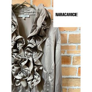 ナラカミーチェ(NARACAMICIE)の【上品】NARACAMICIE ナラカミーチェ☆フリルの可愛い大人ブラウス！(シャツ/ブラウス(長袖/七分))