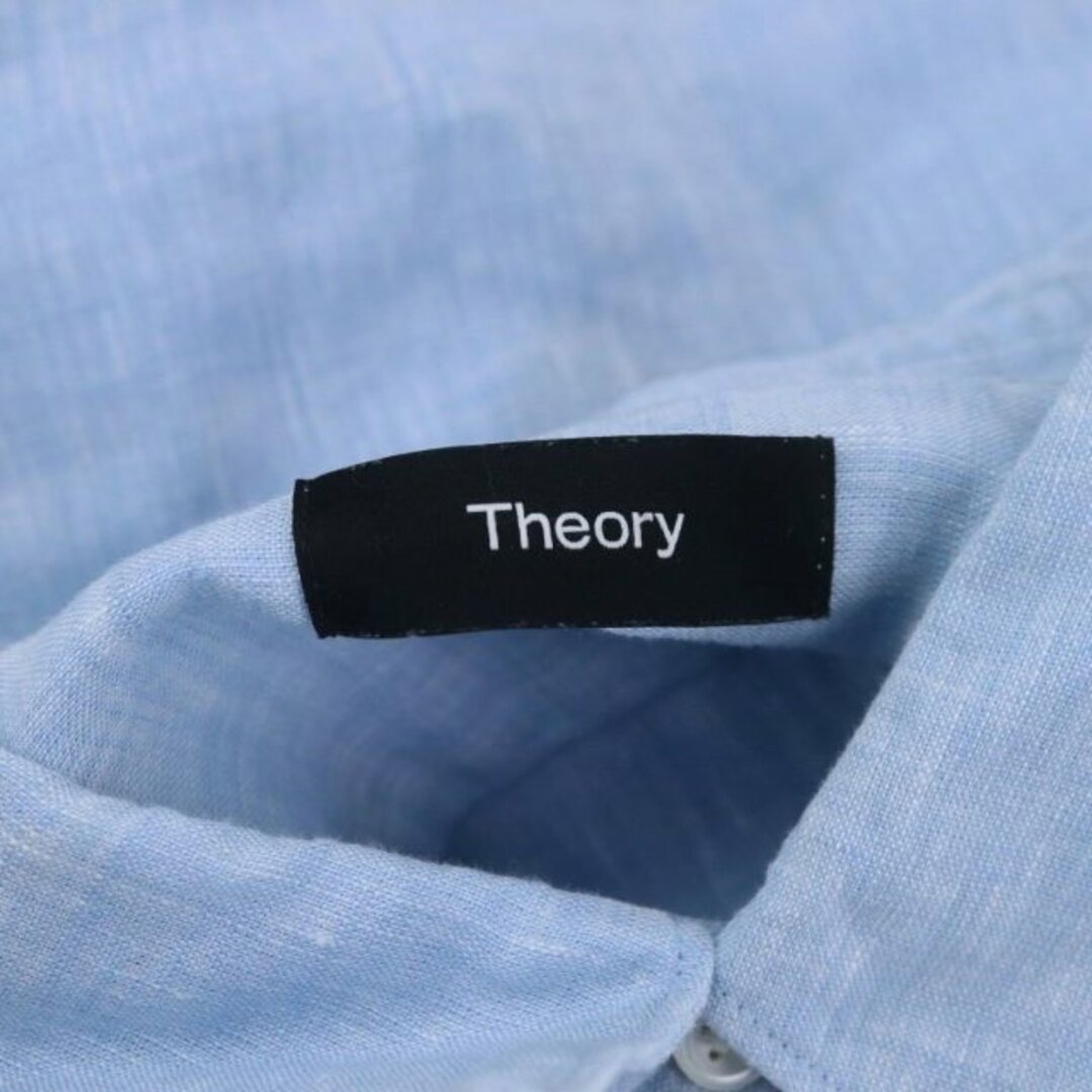 theory(セオリー)のセオリー theory 22SS リネンシャツ 長袖 薄手 M ライトブルー メンズのトップス(シャツ)の商品写真