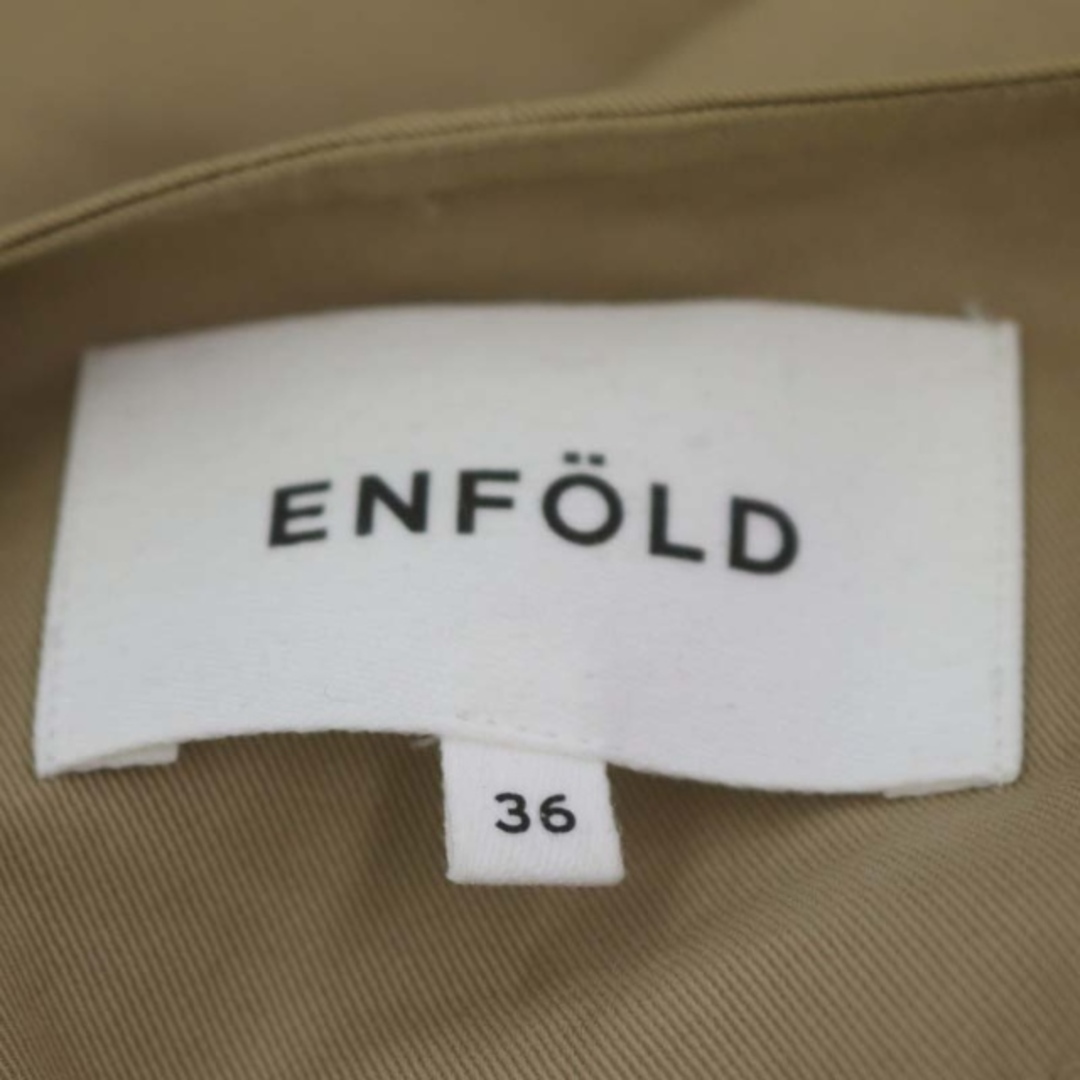 ENFOLD(エンフォルド)のエンフォルド CO ピーチツイルライナー付き ロングトレンチコート アウター レディースのジャケット/アウター(トレンチコート)の商品写真