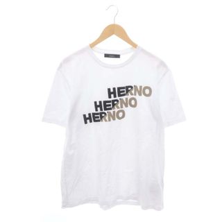 ヘルノ(HERNO)のヘルノ JG000178U COMPACT JERSEY ロゴTシャツ 半袖(Tシャツ/カットソー(半袖/袖なし))