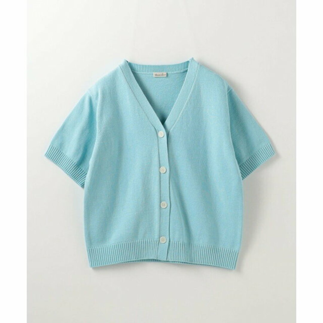 steven alan(スティーブンアラン)の【LT.BLUE】<Steven Alan>COTTON LILY YARN HALF SLEEVE CARDIGAN/カーディガン レディースのトップス(カーディガン)の商品写真