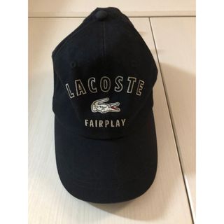 ラコステ(LACOSTE)の古着屋購入　ラコステ　キャップ　ブラック(キャップ)