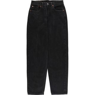 リーバイス(Levi's)の古着 00年代 リーバイス Levi's 560 LOOSE FIT STRAIGHT LEG ブラックデニム テーパードデニムパンツ USA製 レディースL(w27) /eaa416002(デニム/ジーンズ)