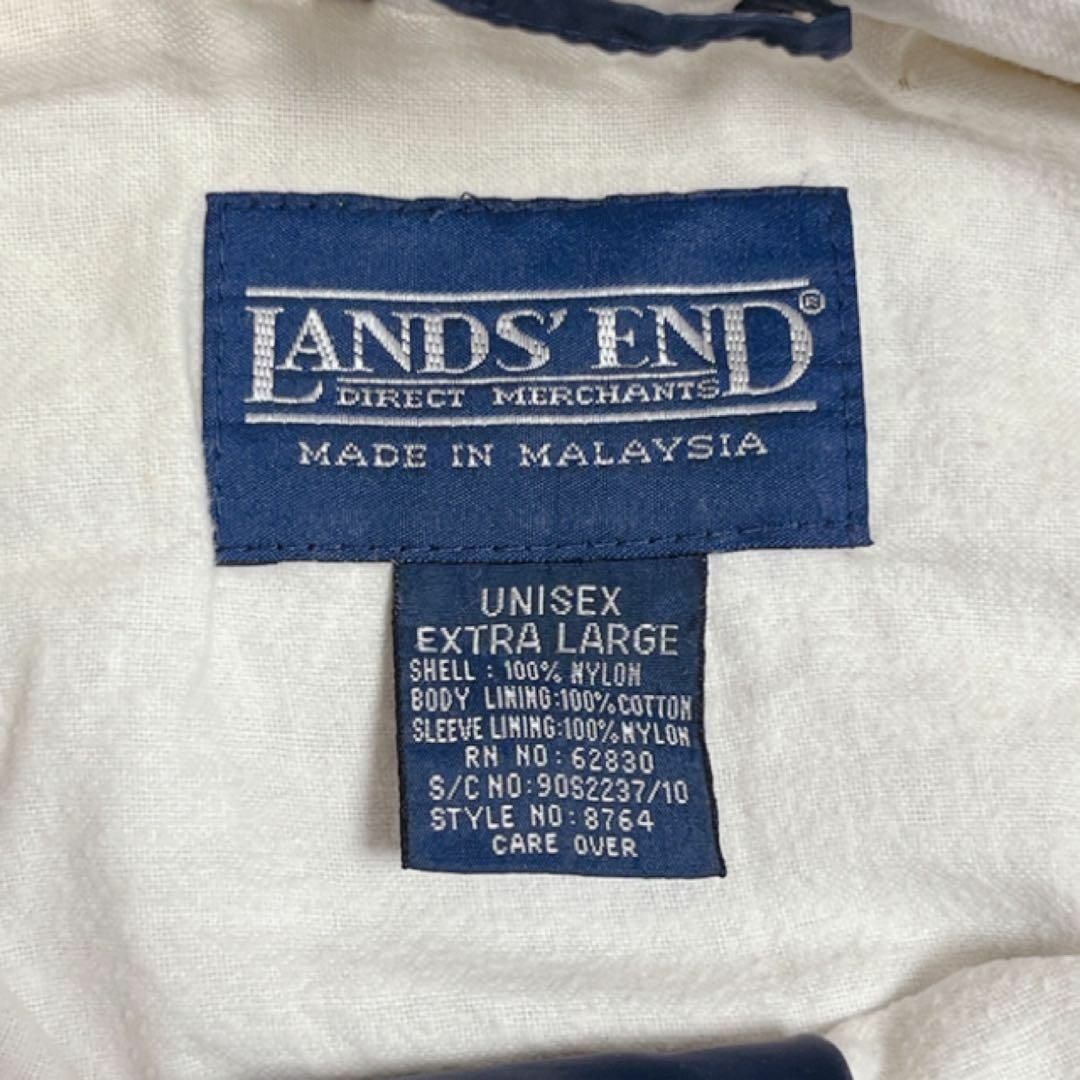 LANDS’END(ランズエンド)の90s LANDS' END ランズエンド アノラックパーカー 刺繍カレッジロゴ メンズのジャケット/アウター(ナイロンジャケット)の商品写真