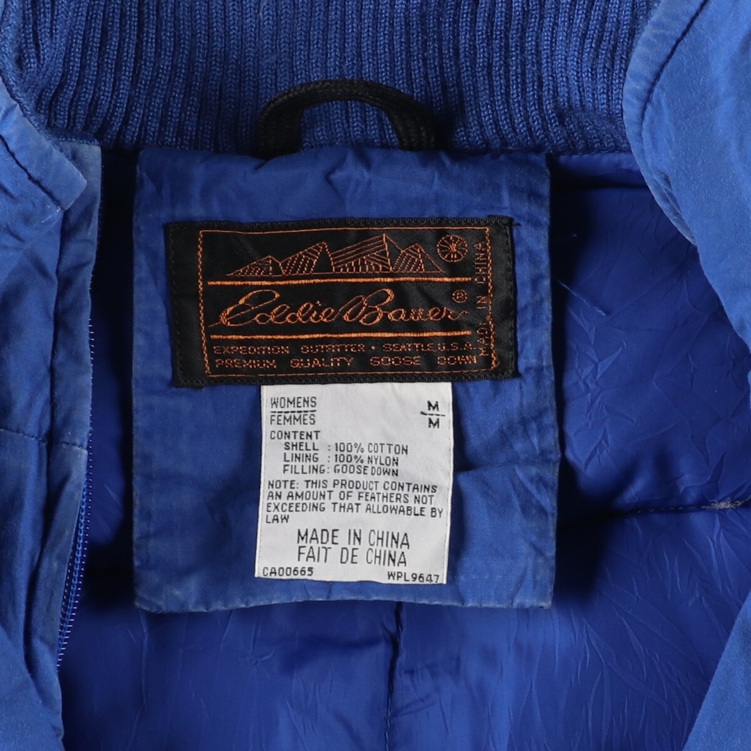 Eddie Bauer(エディーバウアー)の古着 90年代 エディーバウアー Eddie Bauer 黒タグ ハーフジップ グースダウンジャケット レディースM ヴィンテージ /eaa412372 レディースのジャケット/アウター(ダウンジャケット)の商品写真