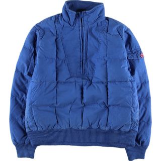 エディーバウアー(Eddie Bauer)の古着 90年代 エディーバウアー Eddie Bauer 黒タグ ハーフジップ グースダウンジャケット レディースM ヴィンテージ /eaa412372(ダウンジャケット)