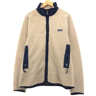 パタゴニア(patagonia)の古着 90年代 パタゴニア Patagonia 初期前期型 レトロX ジャケット 23052S6 ナチュラル フリースジャケット USA製 メンズXL ヴィンテージ /eaa413083(その他)