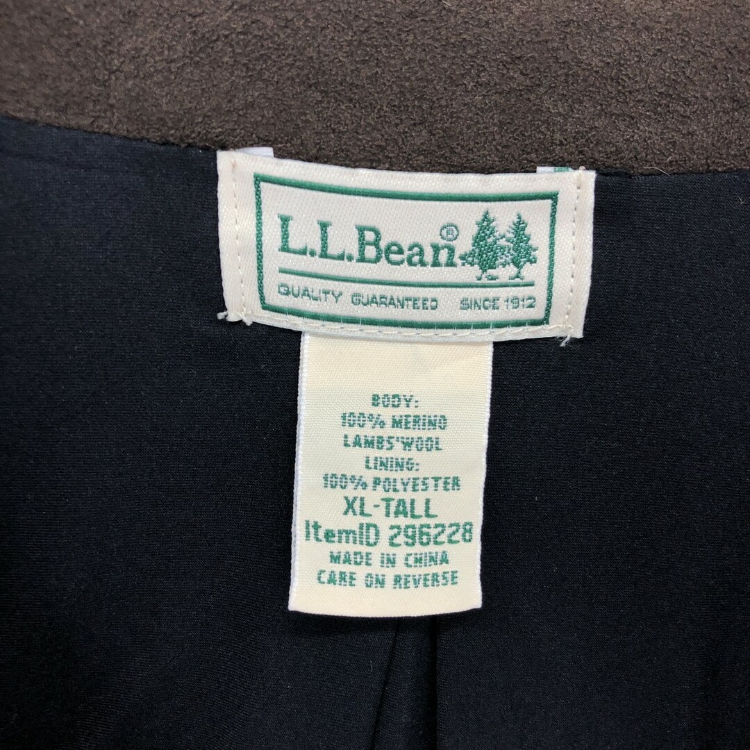 L.L.Bean(エルエルビーン)の古着 エルエルビーン L.L.Bean ウールニットハーフジップセーター メンズXL /eaa415256 メンズのトップス(ニット/セーター)の商品写真