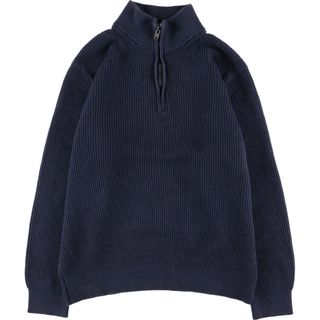 ギャップ(GAP)の古着 00年代 ギャップ GAP リブ編み コットンニットハーフジップセーター メンズXL /eaa415258(ニット/セーター)